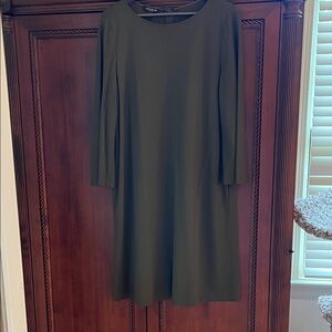 Elegant Olive Green Women's Dress by Lafayette 148